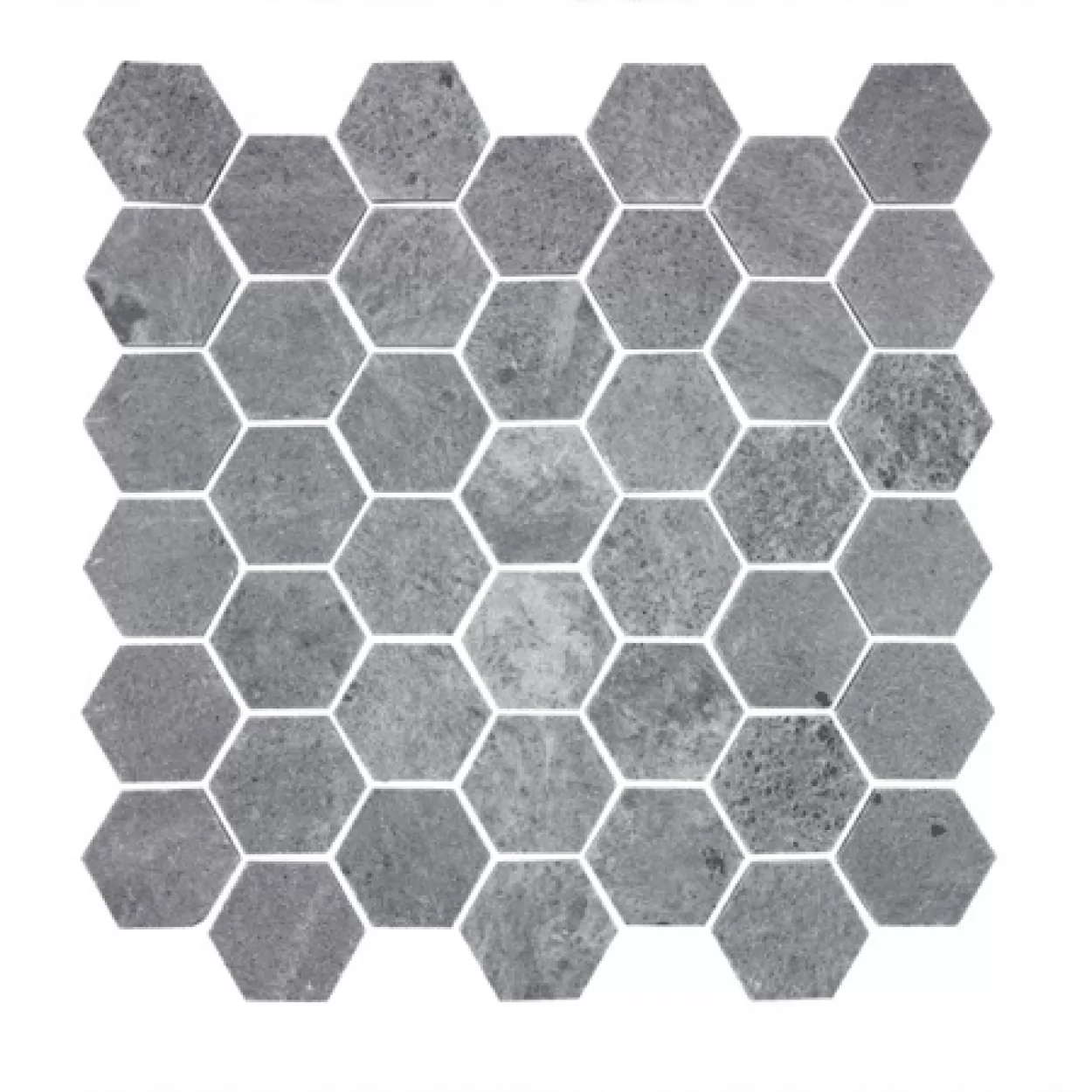 мозаика из натурального камня талькомагнезит tk-243 tulikivi hexagon, сетка 305x300x10 мм (1 элемент 48мм), 11 шт. в уп. (1м2), уп. (tulikivi)