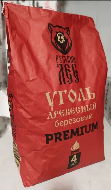 уголь берёзовый premium рл 4 кг