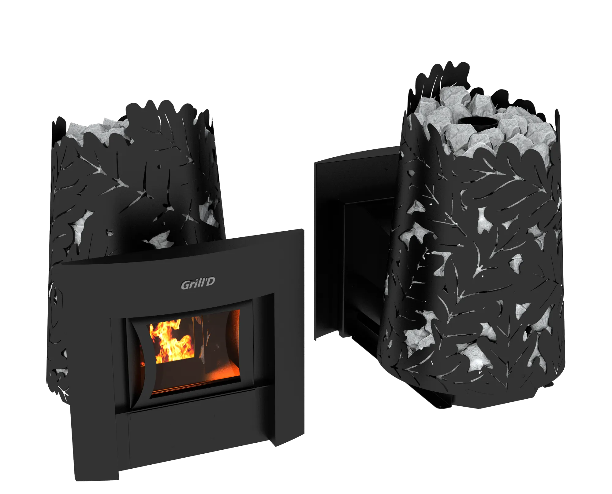 печь для бани grill'd dubravo 180 window black