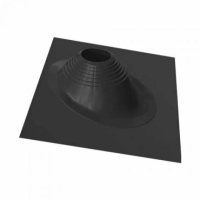 угловая кровельная манжета № 17 для труб d=75-200 (500х500, 10-45°), чёрный (мастер-флеш)